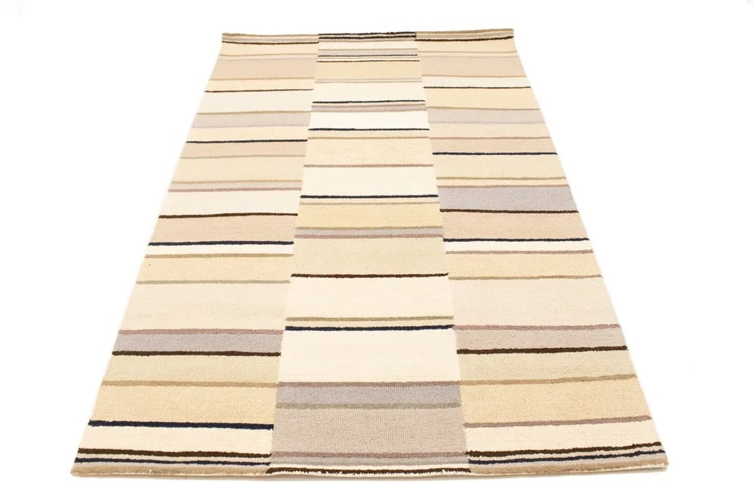 Multicolored Stripes 5X8 Hand-Tufted Modern Rug - 2