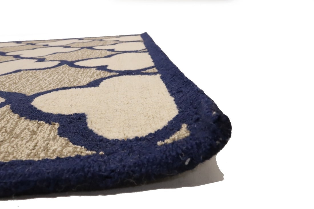 Multicolored Trellis 5X8 Hand-Tufted Modern Rug - 12