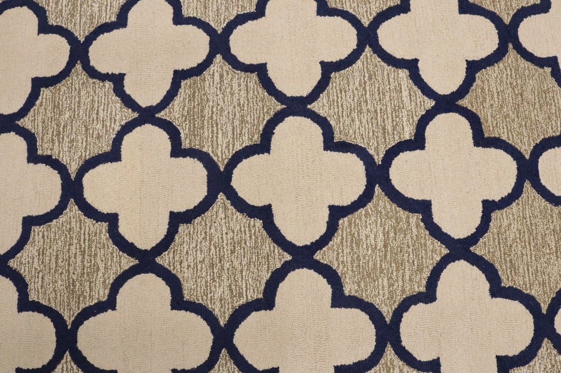 Multicolored Trellis 5X8 Hand-Tufted Modern Rug - 8