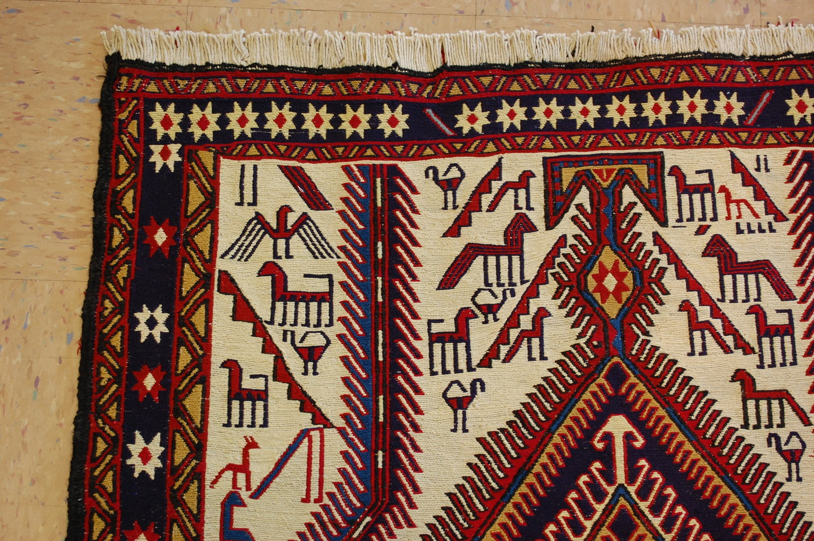 CAUCASIAN SOUMAK KILIM 3.5x8.11 - 4