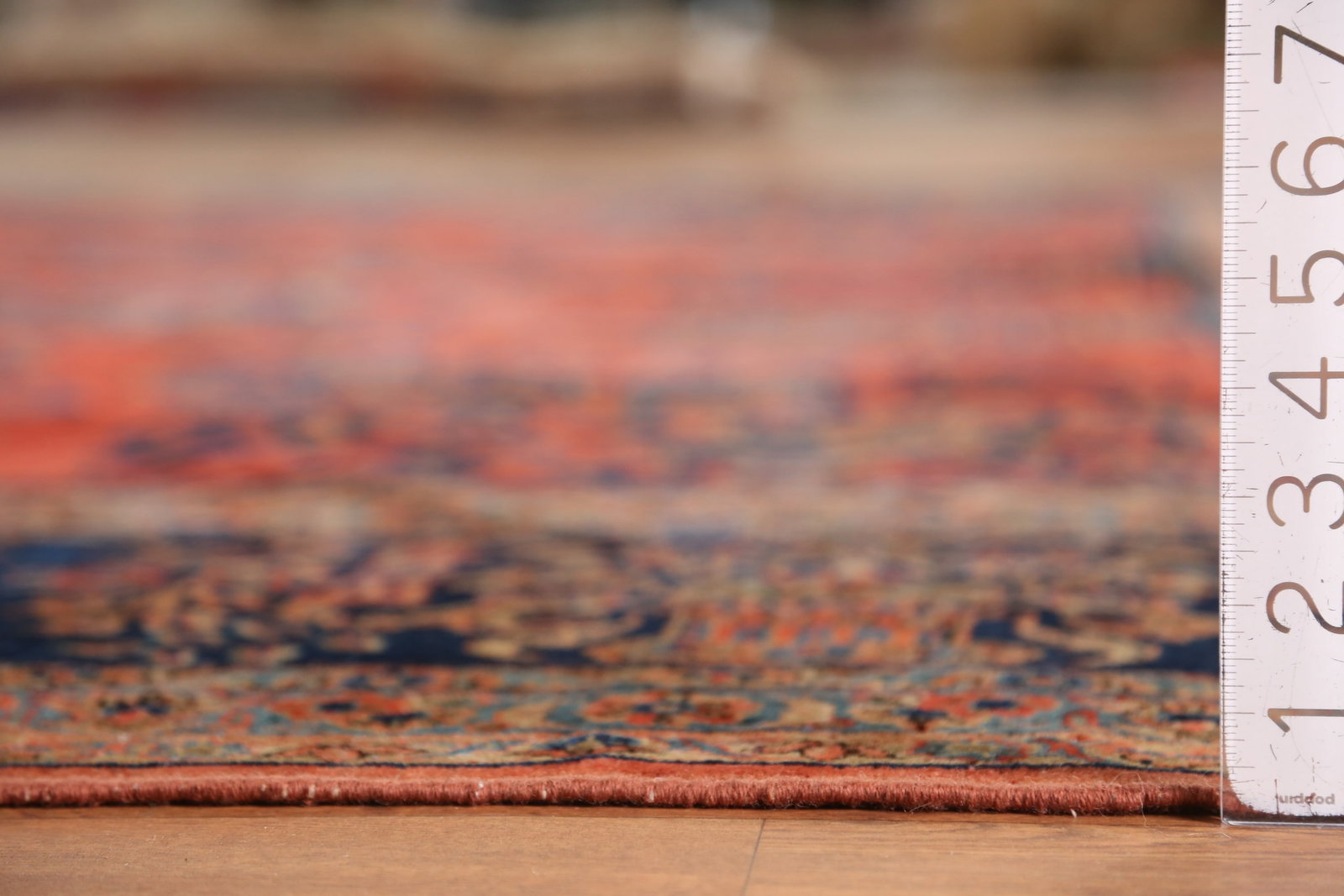 Pre-1900 Vegetable Dye Manchester Wool Kashan Persian Rug 10x16 - 18