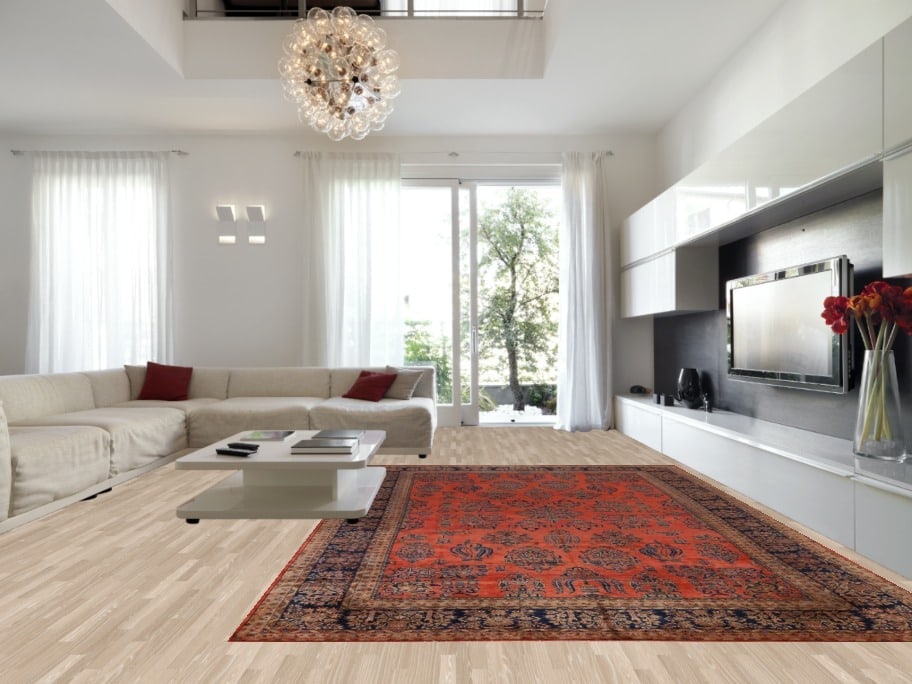 Pre-1900 Vegetable Dye Manchester Wool Kashan Persian Rug 10x16 - 2