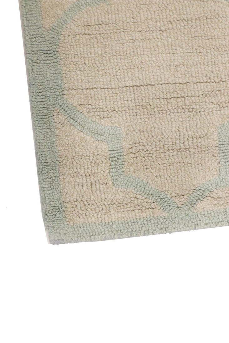 Cream Trellis 5X8 Hand-Tufted Modern Rug - 11