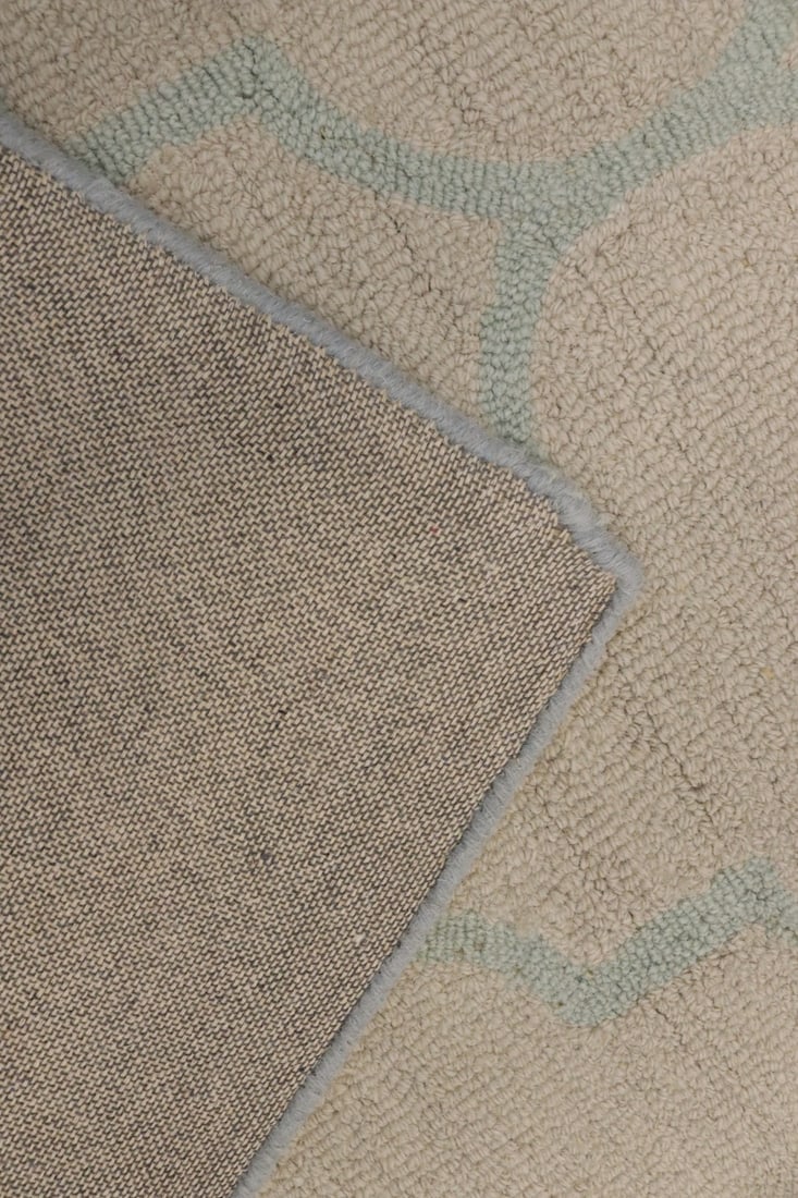 Cream Trellis 5X8 Hand-Tufted Modern Rug - 13