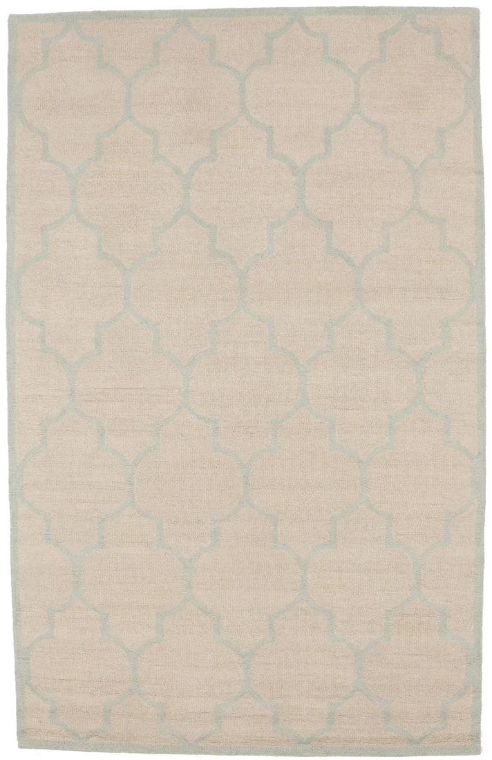 Cream Trellis 5X8 Hand-Tufted Modern Rug: Title: Cream Trellis 5X8 Hand-Tufted Modern Rug Description:Hand-Tufted Modern Rug Cream Trellis 5X8 Contemporary Bedroom Bathroom Carpet Materials:Wool Dimension:5'0 X 8'0 Ft Reserve: $254.00 Shippin