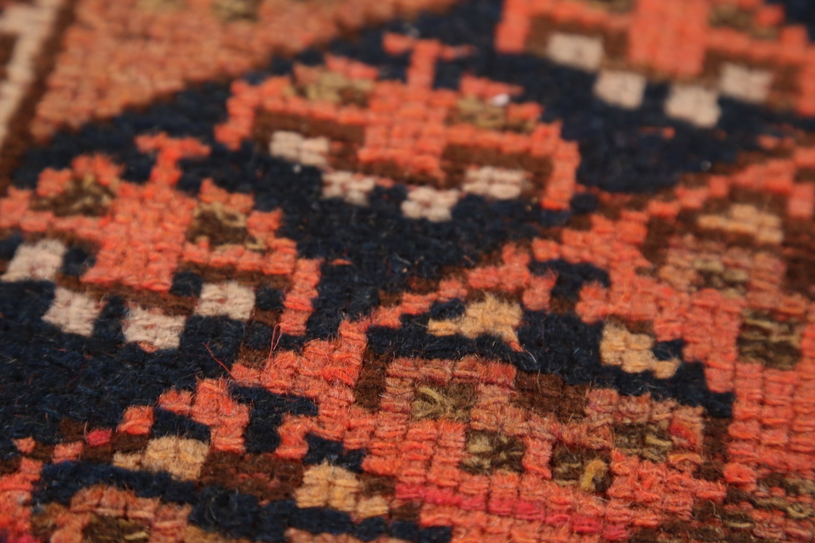 Pre-1900 Vegetable Dye Lori Persian Runner Rug 3x15 - 10