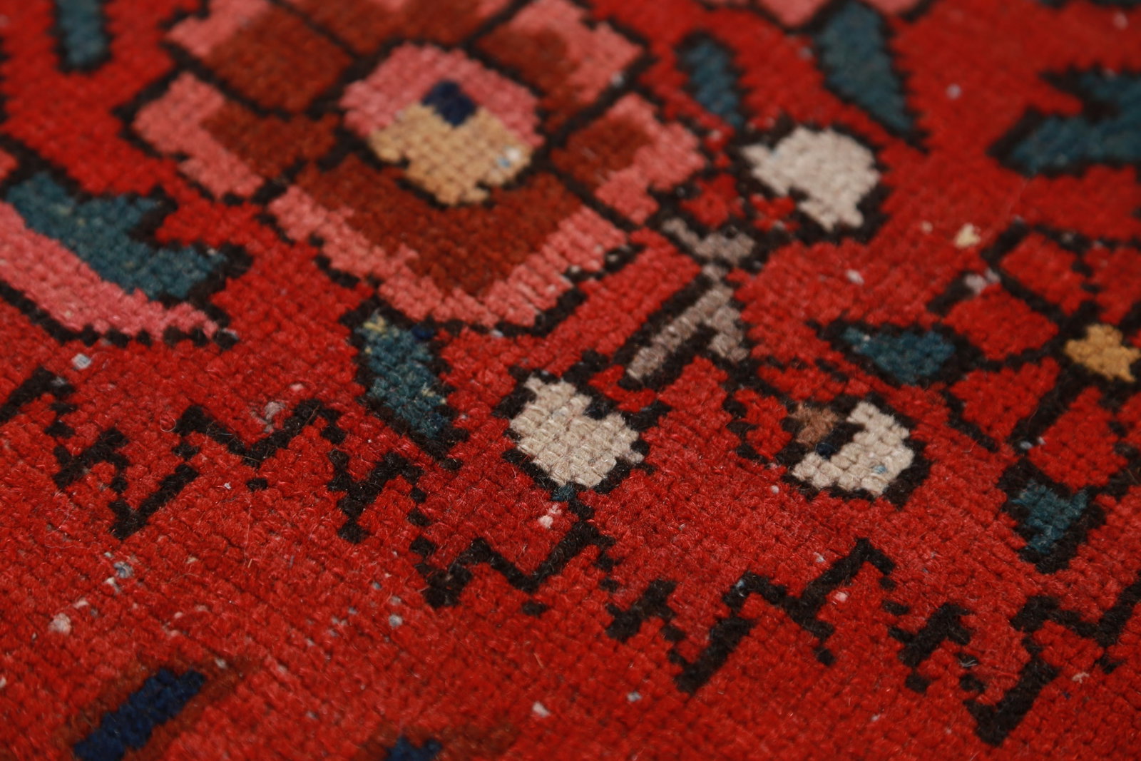 Pre-1900 Vegetable Dye Bakhtiari Persian Large Rug 13x18 - 11