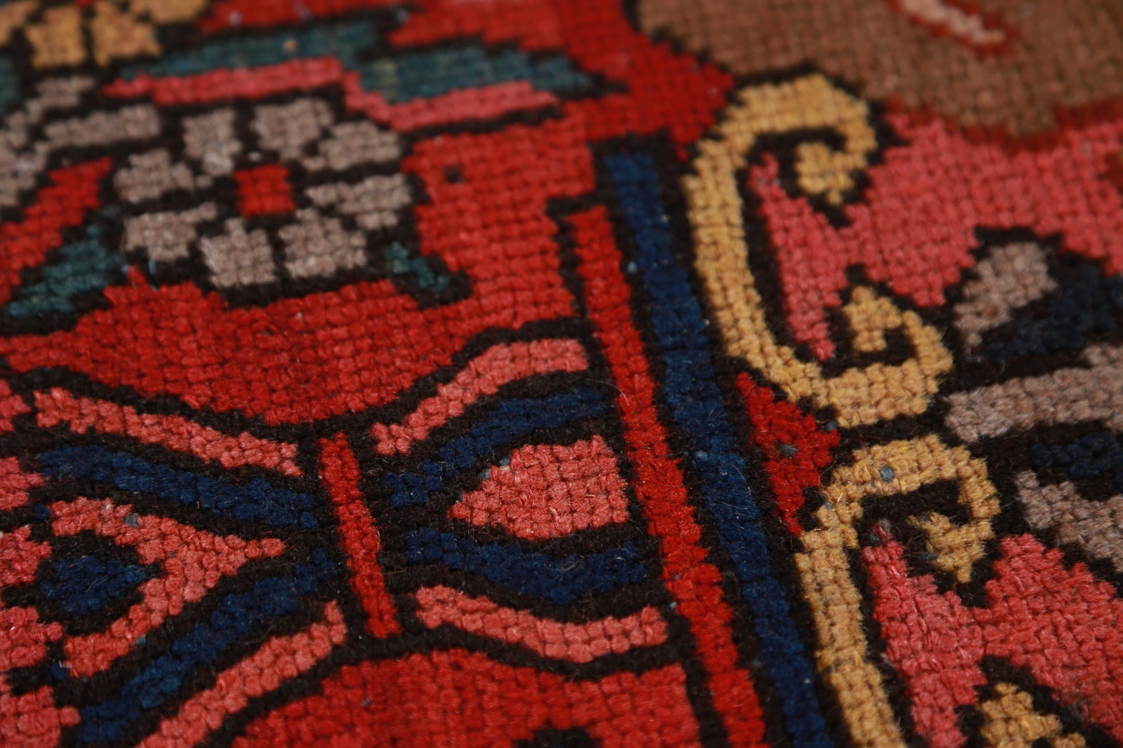 Pre-1900 Vegetable Dye Bakhtiari Persian Large Rug 13x18 - 12