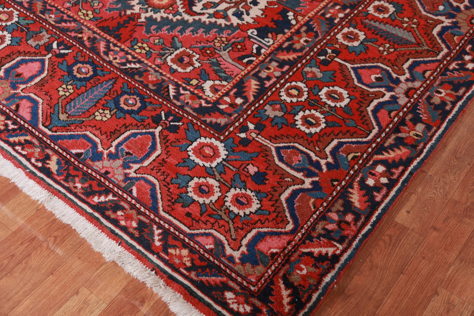 Pre-1900 Vegetable Dye Bakhtiari Persian Large Rug 13x18 - 7