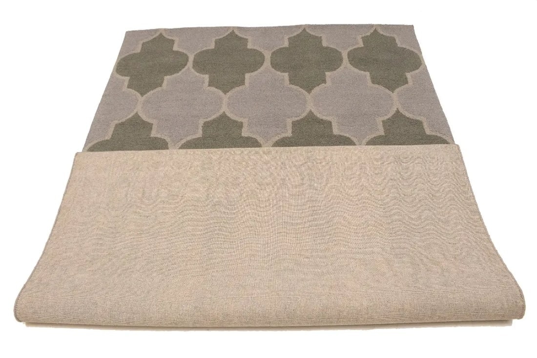 Multicolored Trellis 5X8 Hand-Tufted Modern Rug - 12