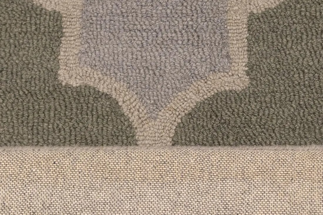 Multicolored Trellis 5X8 Hand-Tufted Modern Rug - 13