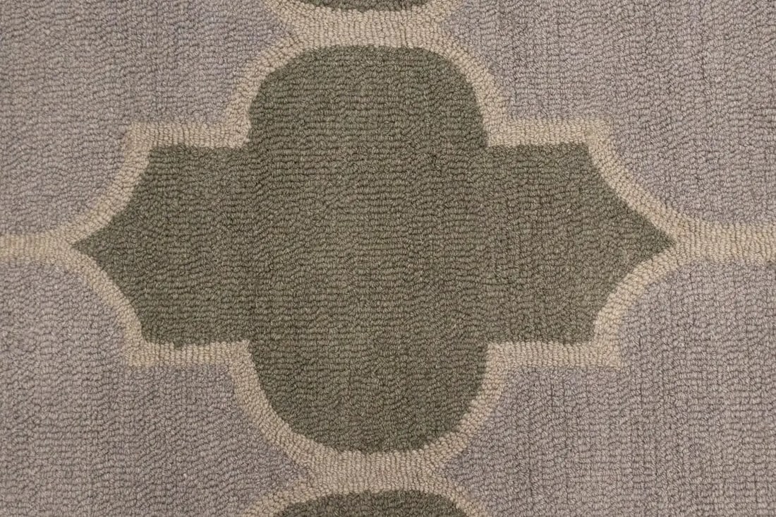 Multicolored Trellis 5X8 Hand-Tufted Modern Rug - 7