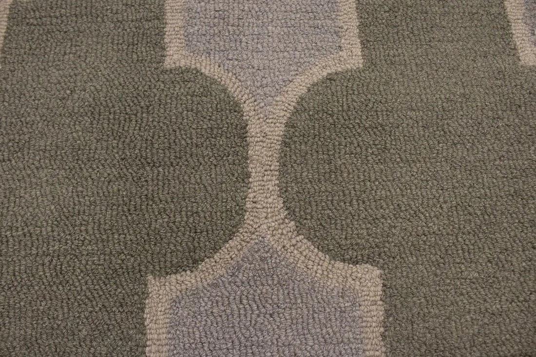 Multicolored Trellis 5X8 Hand-Tufted Modern Rug - 9