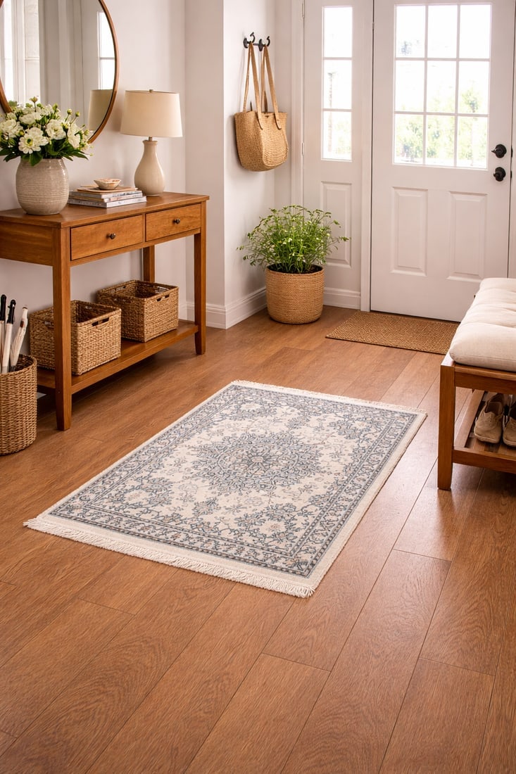 Cream Classic 3X4 Nain Persian Rug - 2