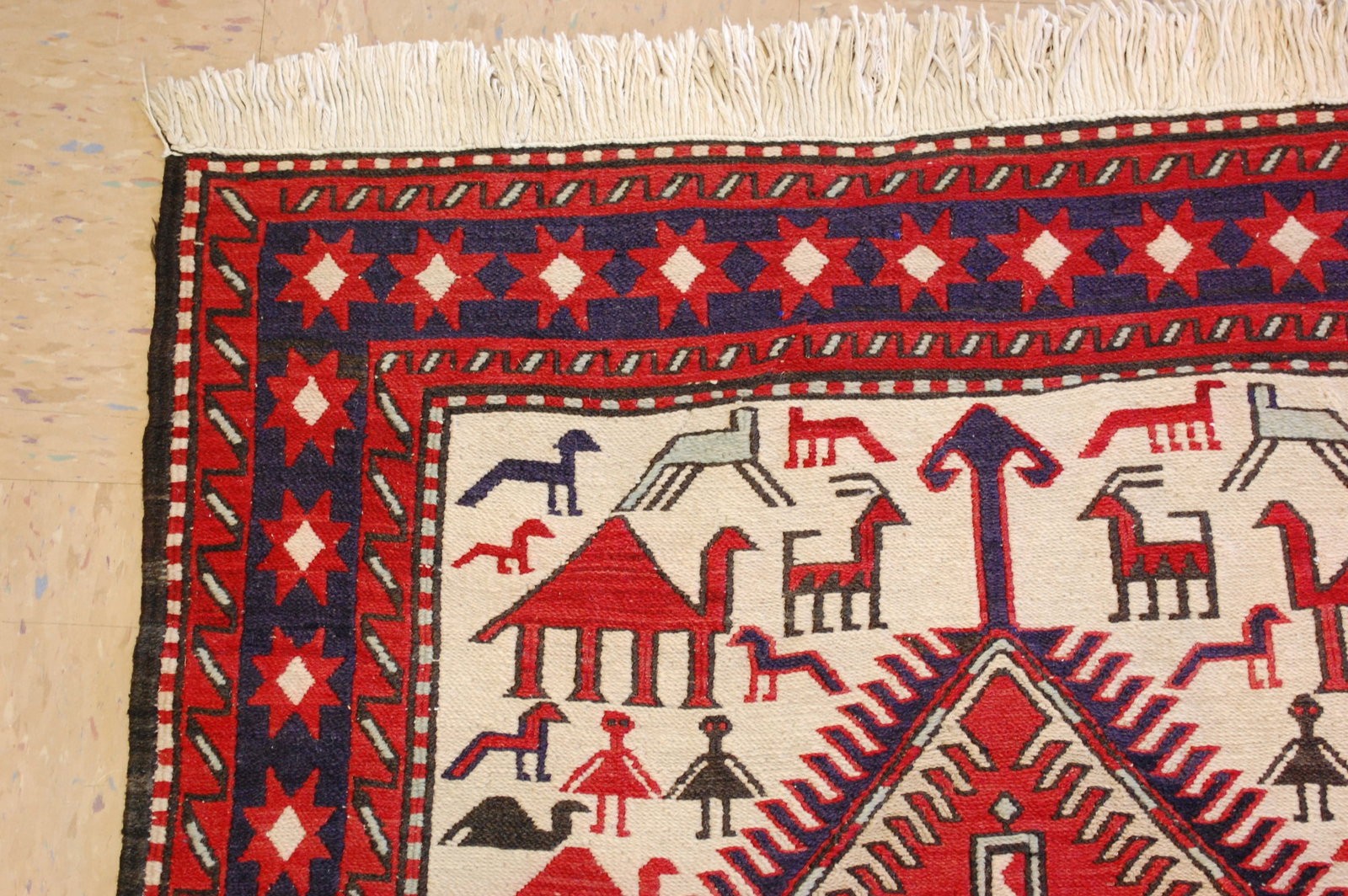 CAUCASIAN SOUMAK KILIM 3.2x8.7 - 4