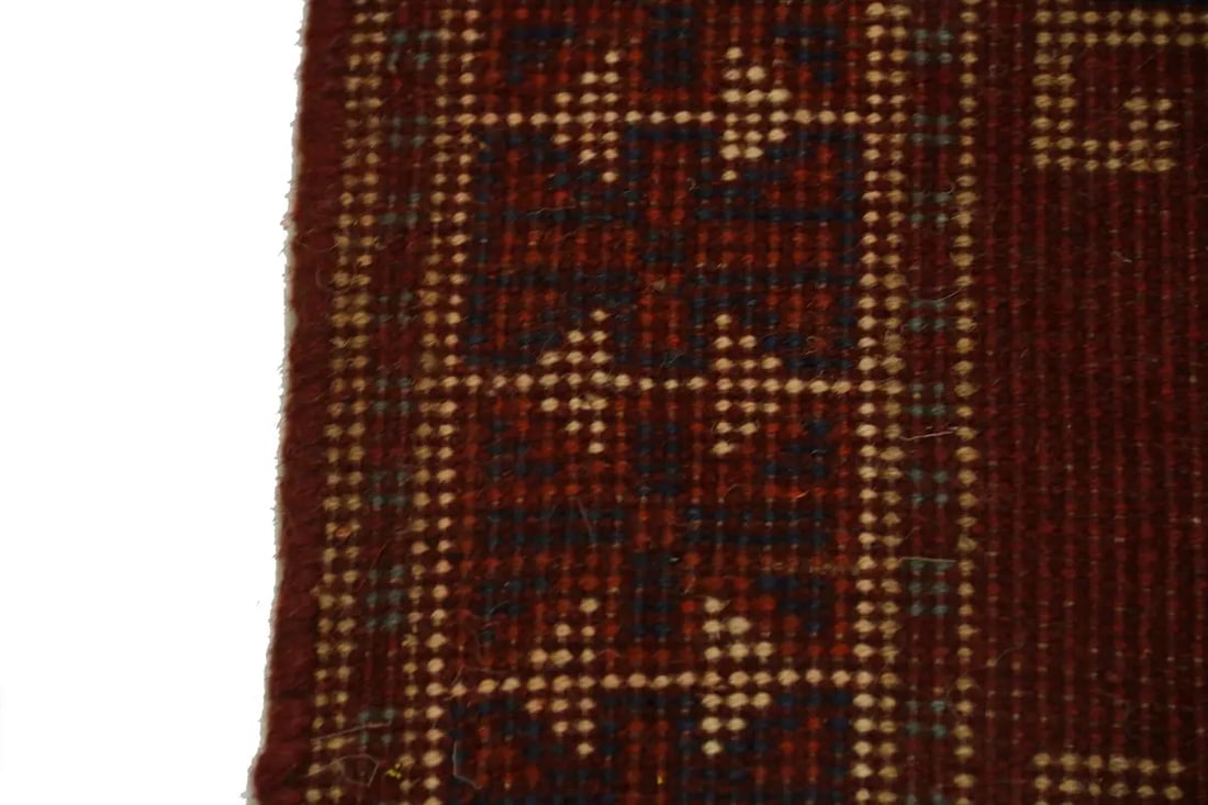 Red Tribal 4X6'5 Ghoochan Persian Rug - 16