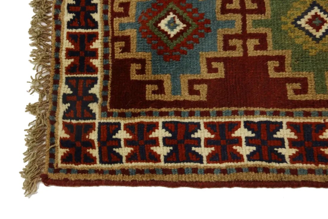 Red Tribal 4X6'5 Ghoochan Persian Rug - 6