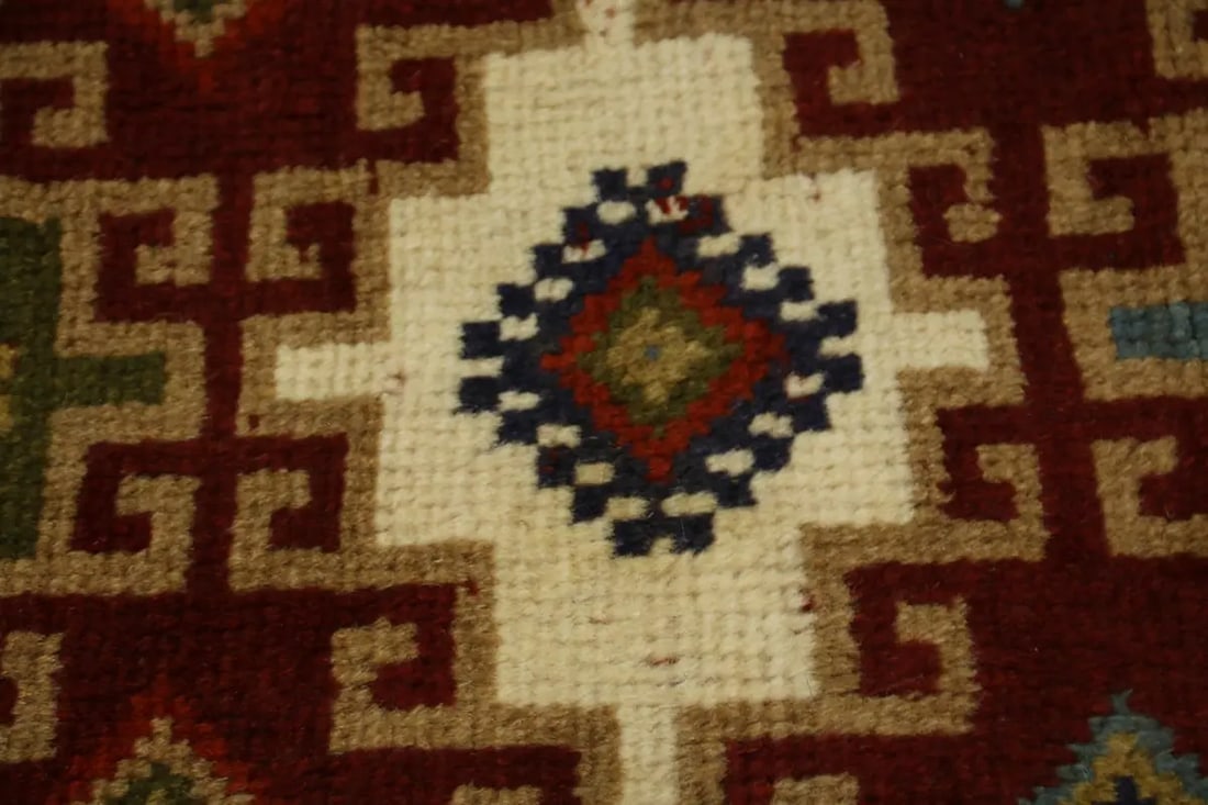 Red Tribal 4X6'5 Ghoochan Persian Rug - 8