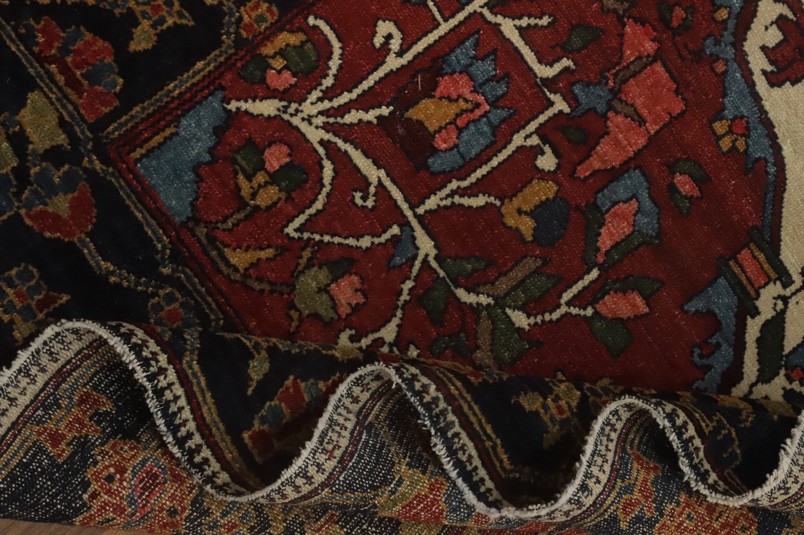 Pre-1900 Vegetable Dye Bakhtiari Shalamzar Persian Rug 5x7 - 11