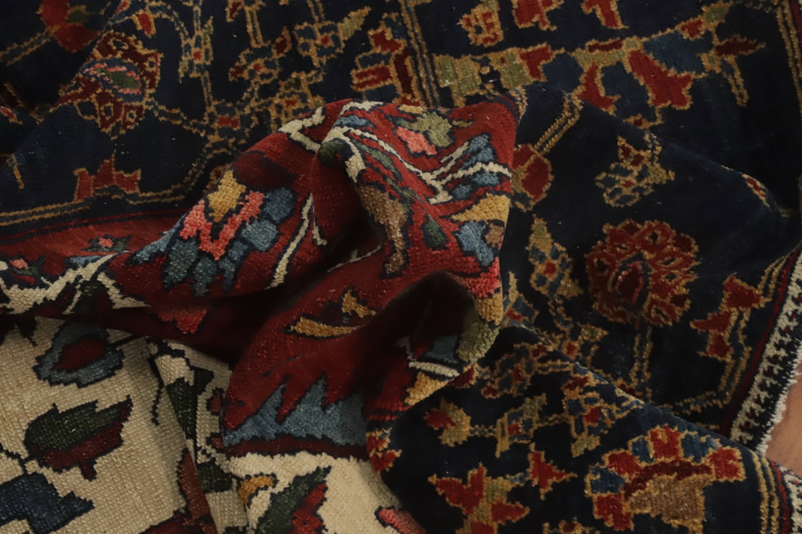 Pre-1900 Vegetable Dye Bakhtiari Shalamzar Persian Rug 5x7 - 12