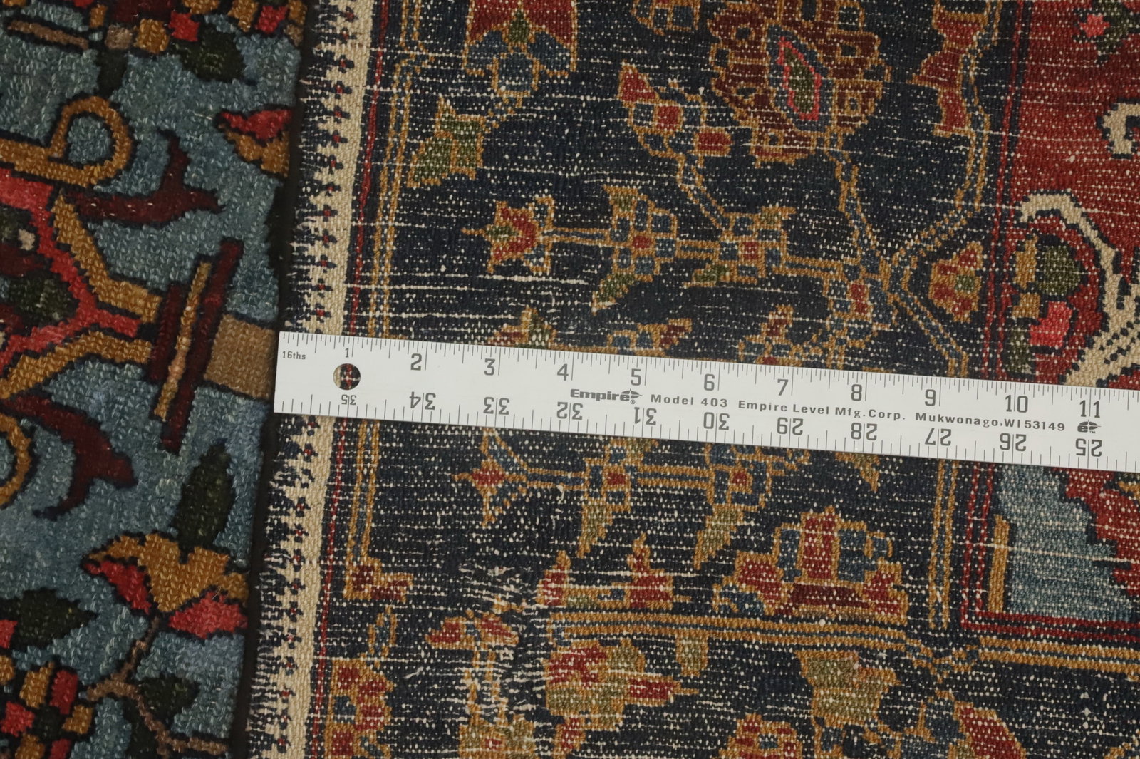 Pre-1900 Vegetable Dye Bakhtiari Shalamzar Persian Rug 5x7 - 13