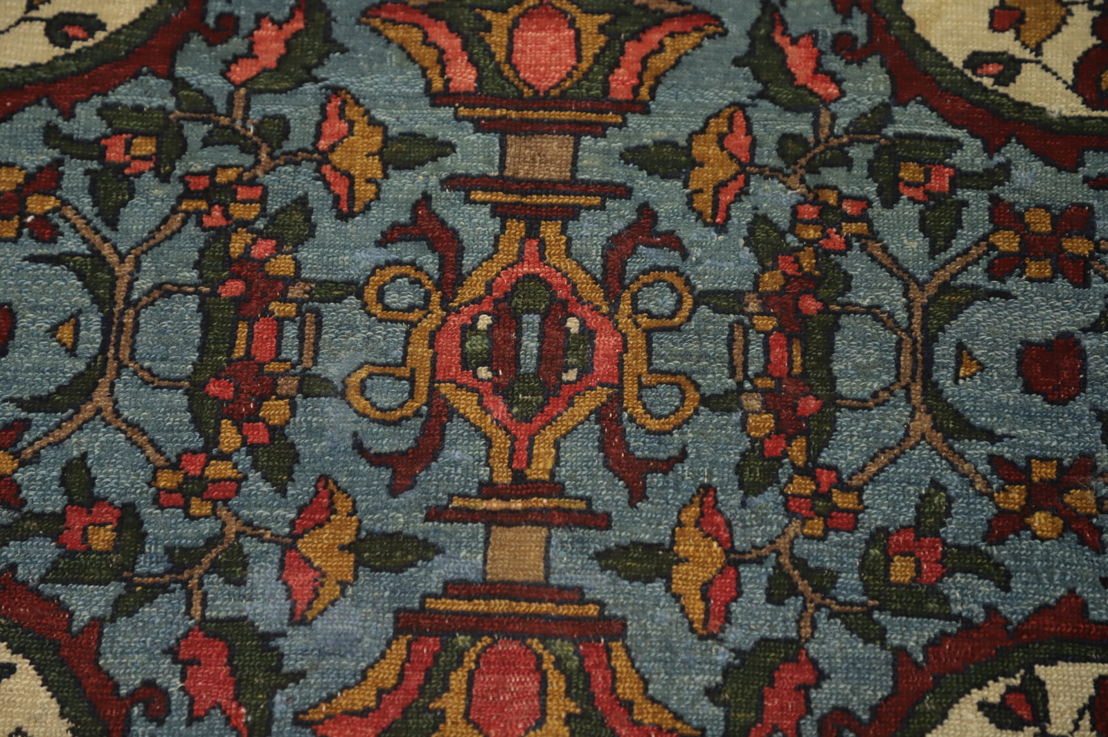 Pre-1900 Vegetable Dye Bakhtiari Shalamzar Persian Rug 5x7 - 5