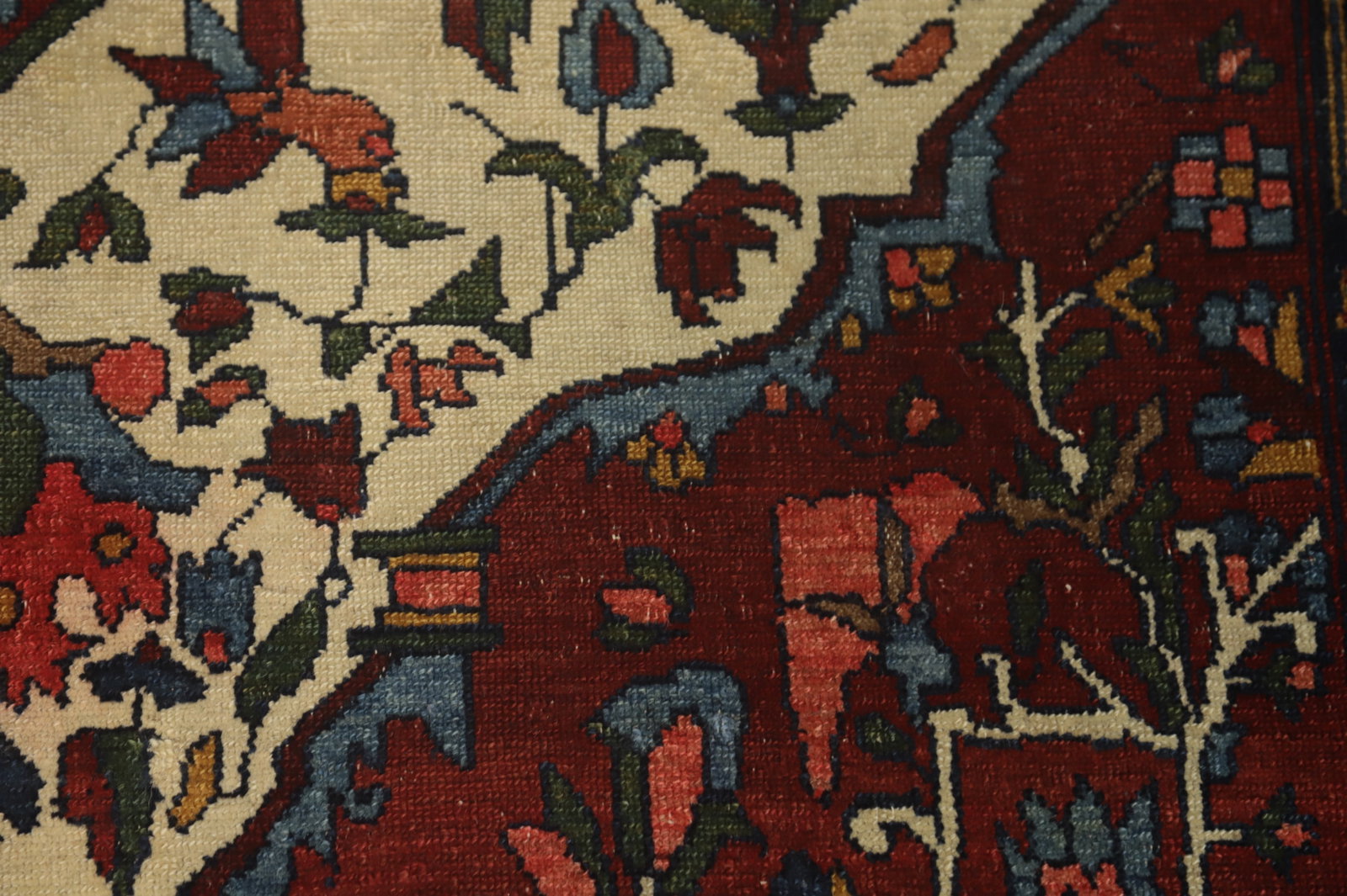 Pre-1900 Vegetable Dye Bakhtiari Shalamzar Persian Rug 5x7 - 6