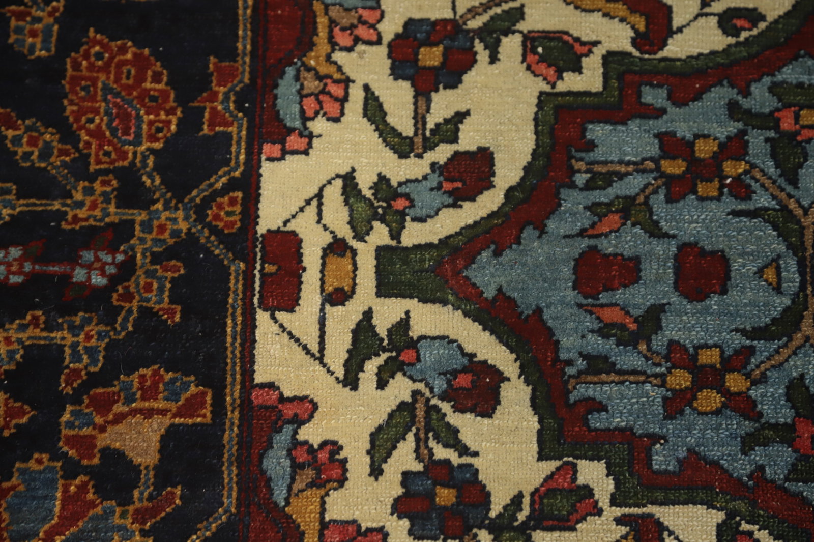 Pre-1900 Vegetable Dye Bakhtiari Shalamzar Persian Rug 5x7 - 9
