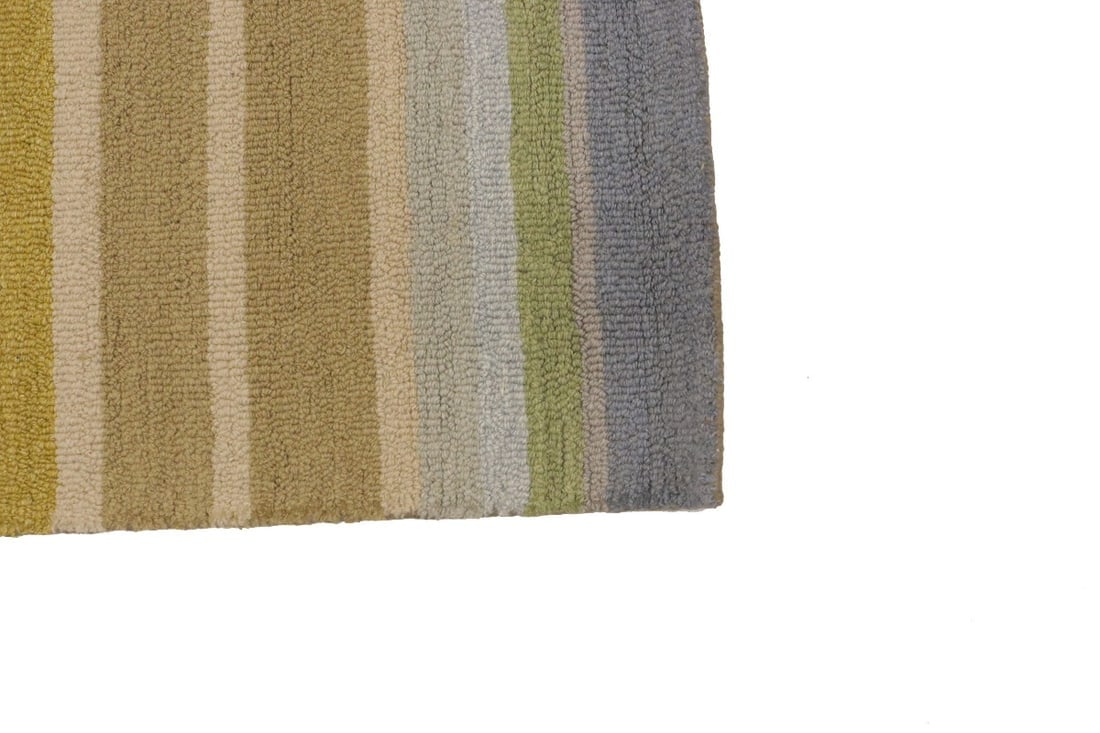 Multicolored Stripes 5X8 Hand-Tufted Modern Rug - 10