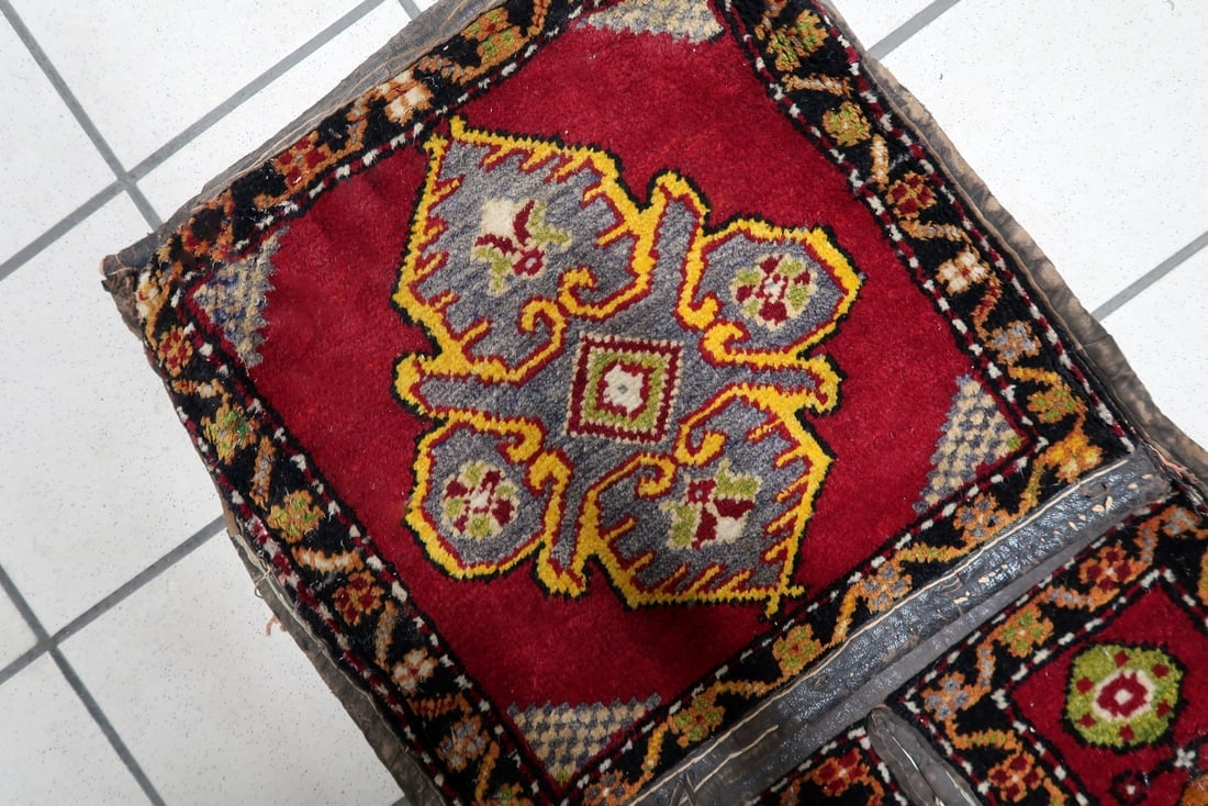 Handmade Vintage Collectible Turkish Yastik Saddle Bag Rug, 1930s - 3
