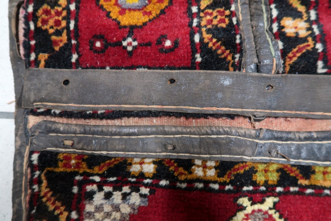 Handmade Vintage Collectible Turkish Yastik Saddle Bag Rug, 1930s - 8