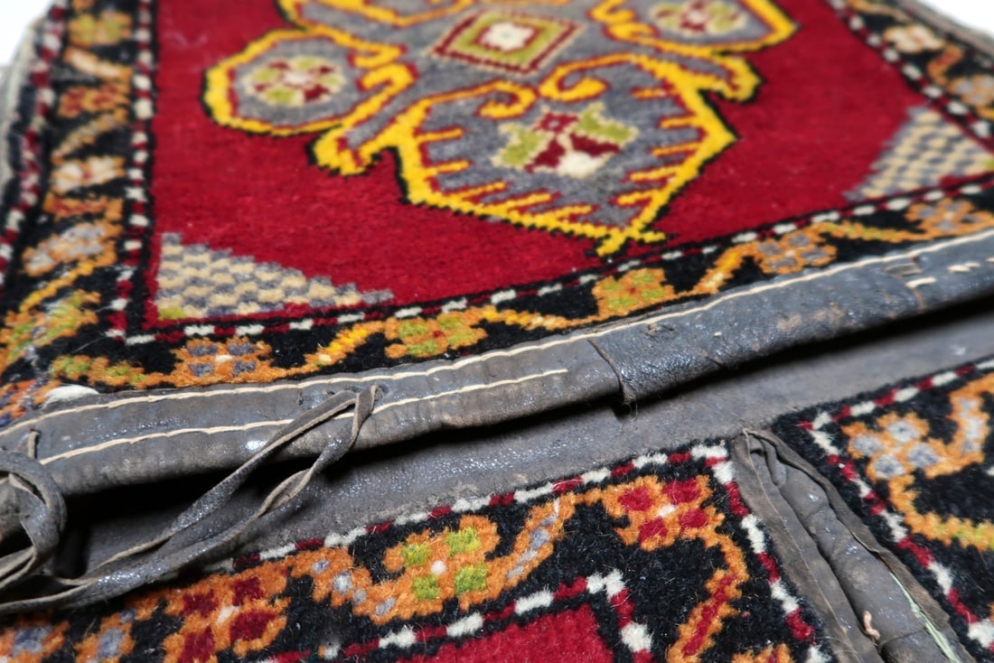 Handmade Vintage Collectible Turkish Yastik Saddle Bag Rug, 1930s - 9