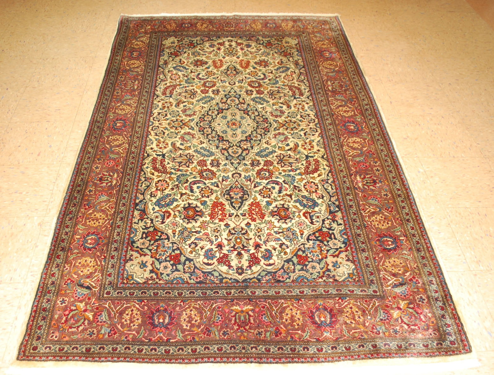 Persian SARUK FARAHAN RUG 4'7" x 7'9" (1 of 15)