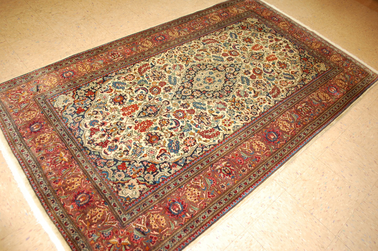 Persian SARUK FARAHAN RUG 4'7" x 7'9" - 8