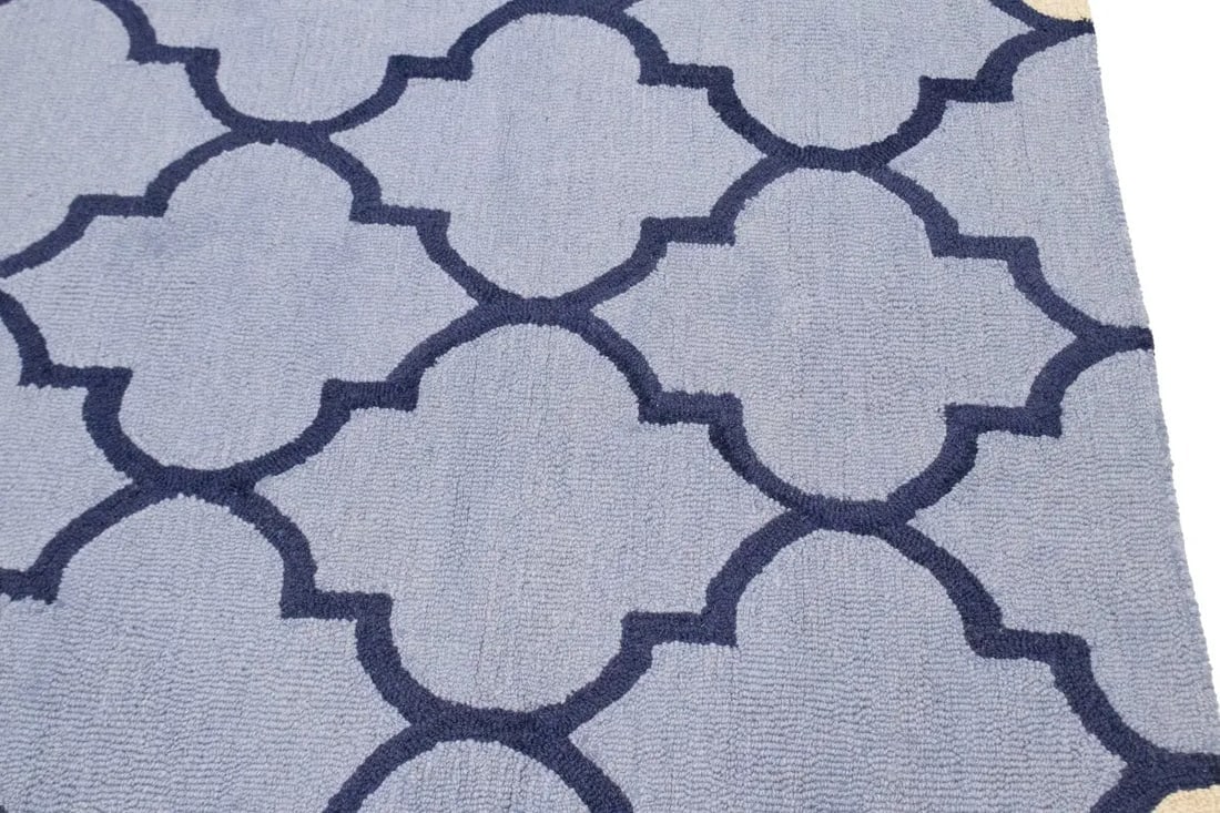 Multicolored Trellis 5X8 Hand-Tufted Modern Rug - 10