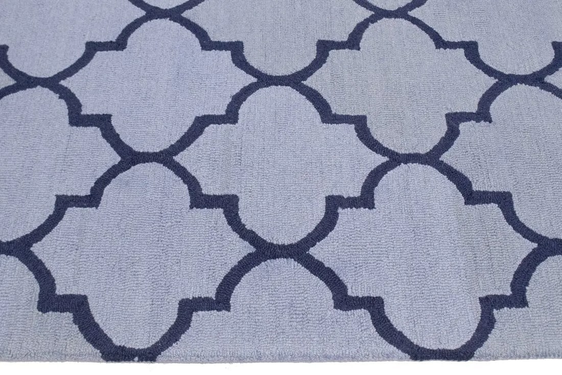 Multicolored Trellis 5X8 Hand-Tufted Modern Rug - 11