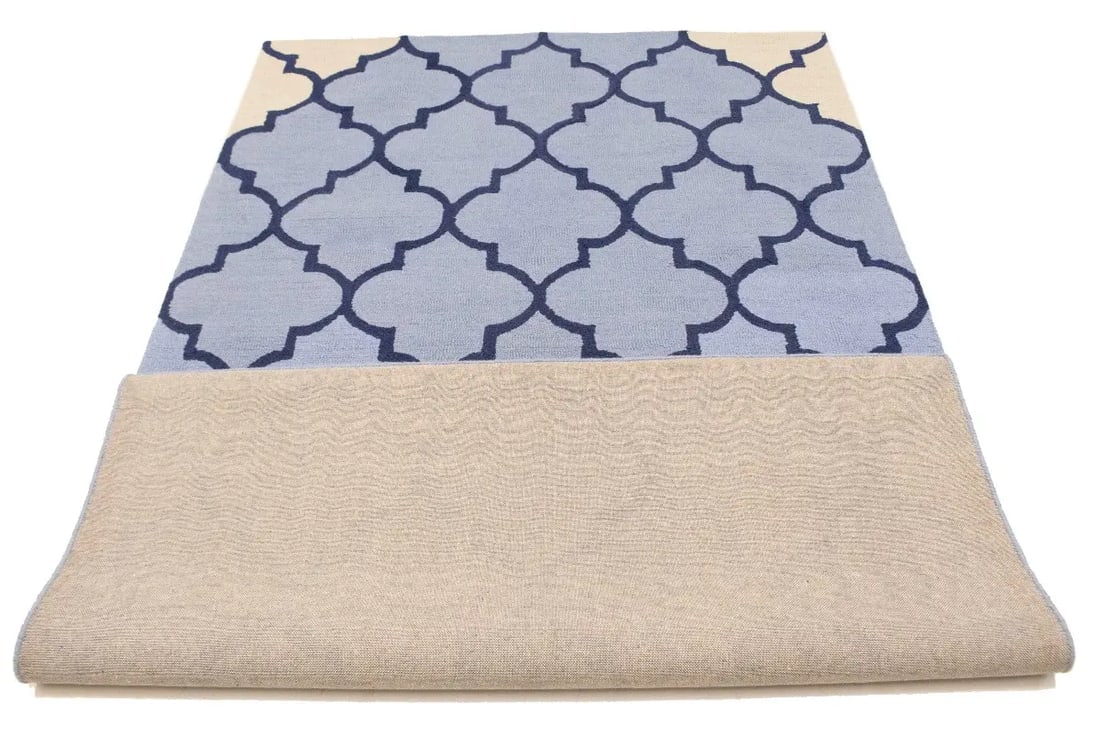 Multicolored Trellis 5X8 Hand-Tufted Modern Rug - 13