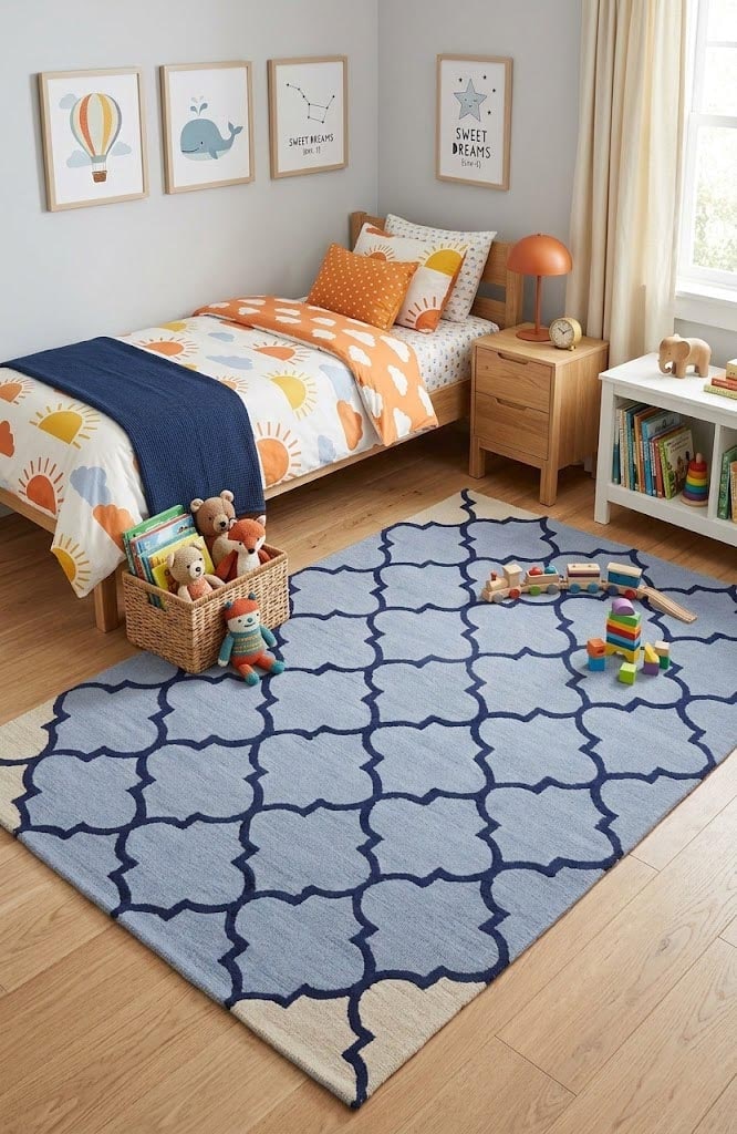 Multicolored Trellis 5X8 Hand-Tufted Modern Rug - 2