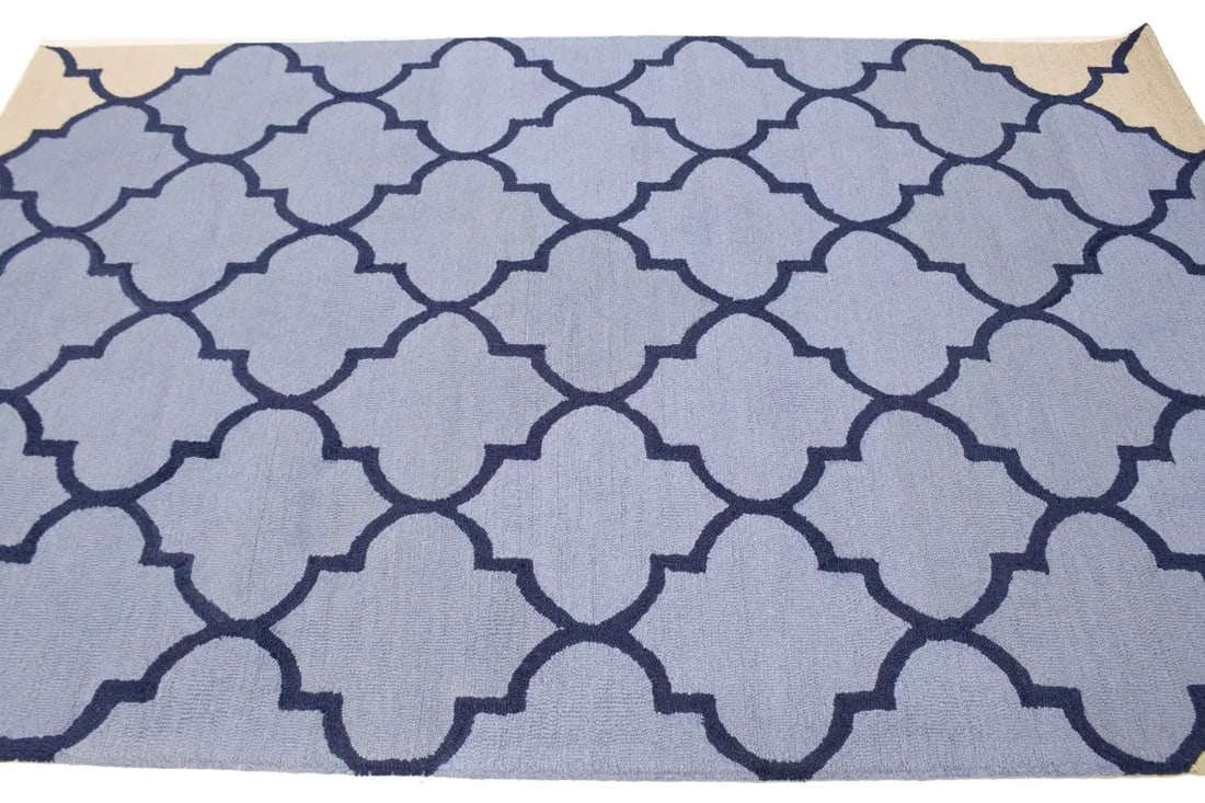 Multicolored Trellis 5X8 Hand-Tufted Modern Rug - 6
