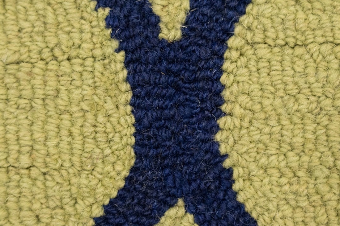 Golden Beige & Plum Trellis 5X8 Hand-Tufted Modern Rug - 13