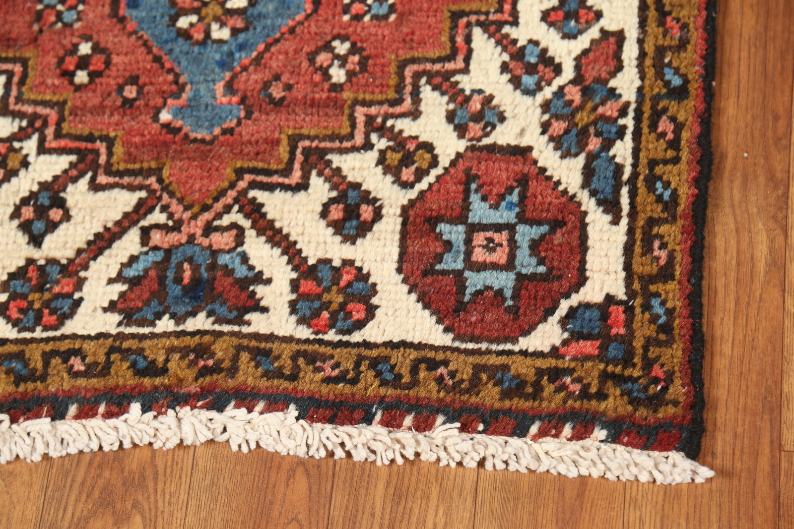 Pre-1900 Vegetable Dye Heriz Serapi Persian Runner Rug 2x11 - 5