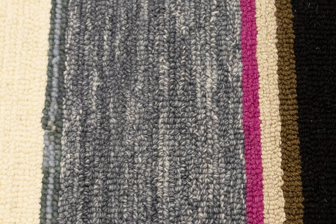 Multicolored Stripes 5X8 Hand-Tufted Modern Rug - 7