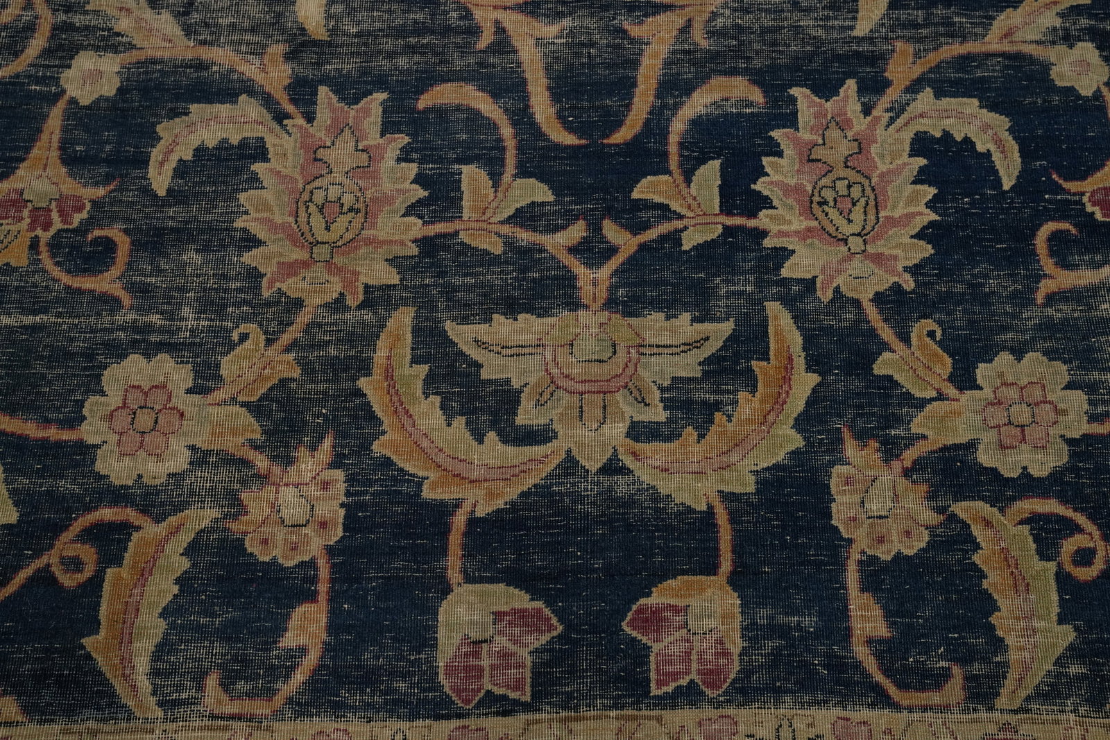 Pre-1900 Vegetable Dye Kerman Ravar Persian Large Rug 10x17 - 5