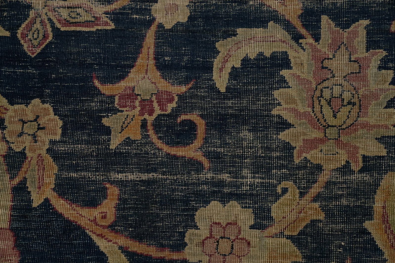 Pre-1900 Vegetable Dye Kerman Ravar Persian Large Rug 10x17 - 9