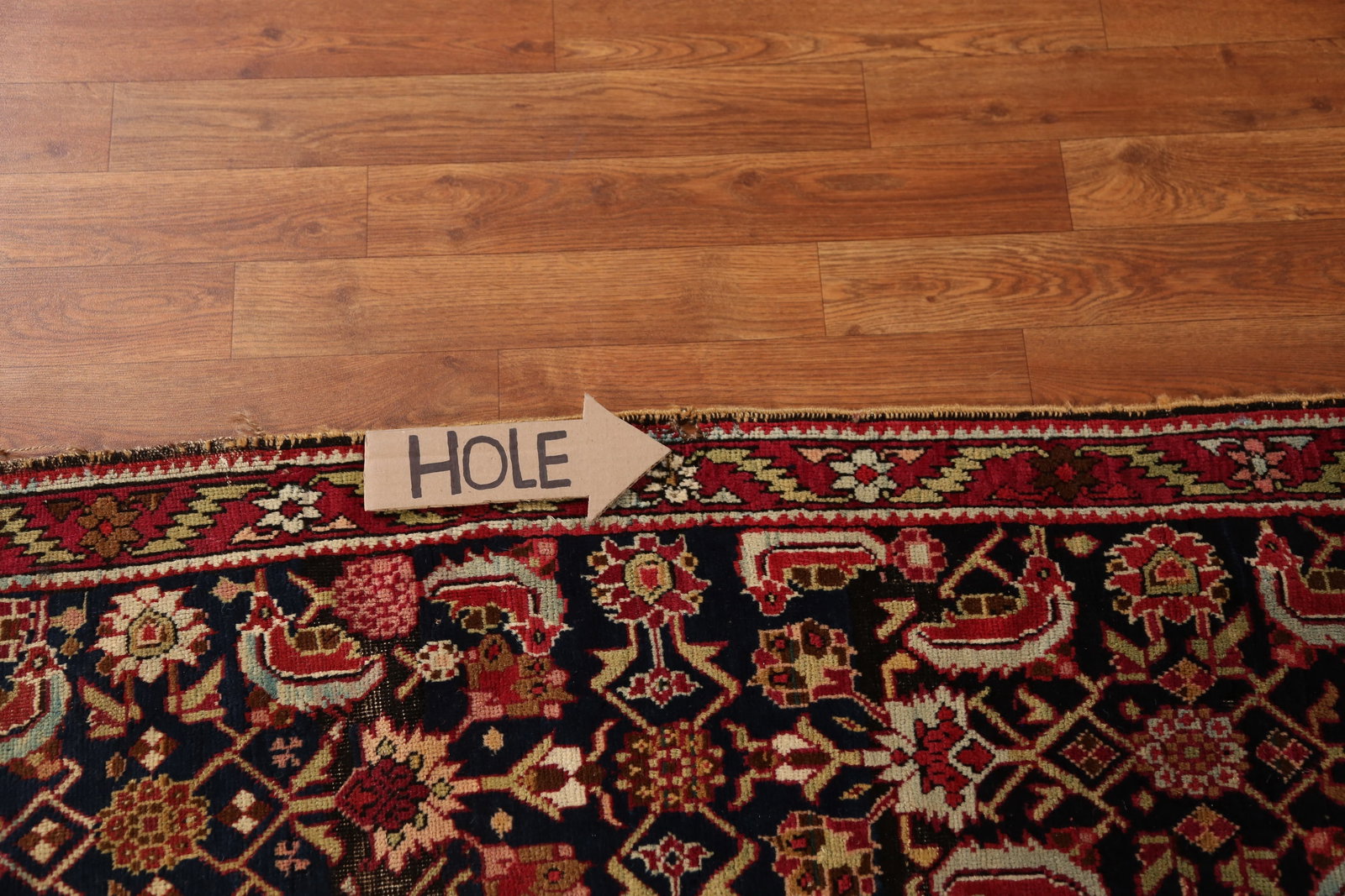 Pre-1900 Vegetable Dye Karabagh Persian Runner Rug 4x20 - 15