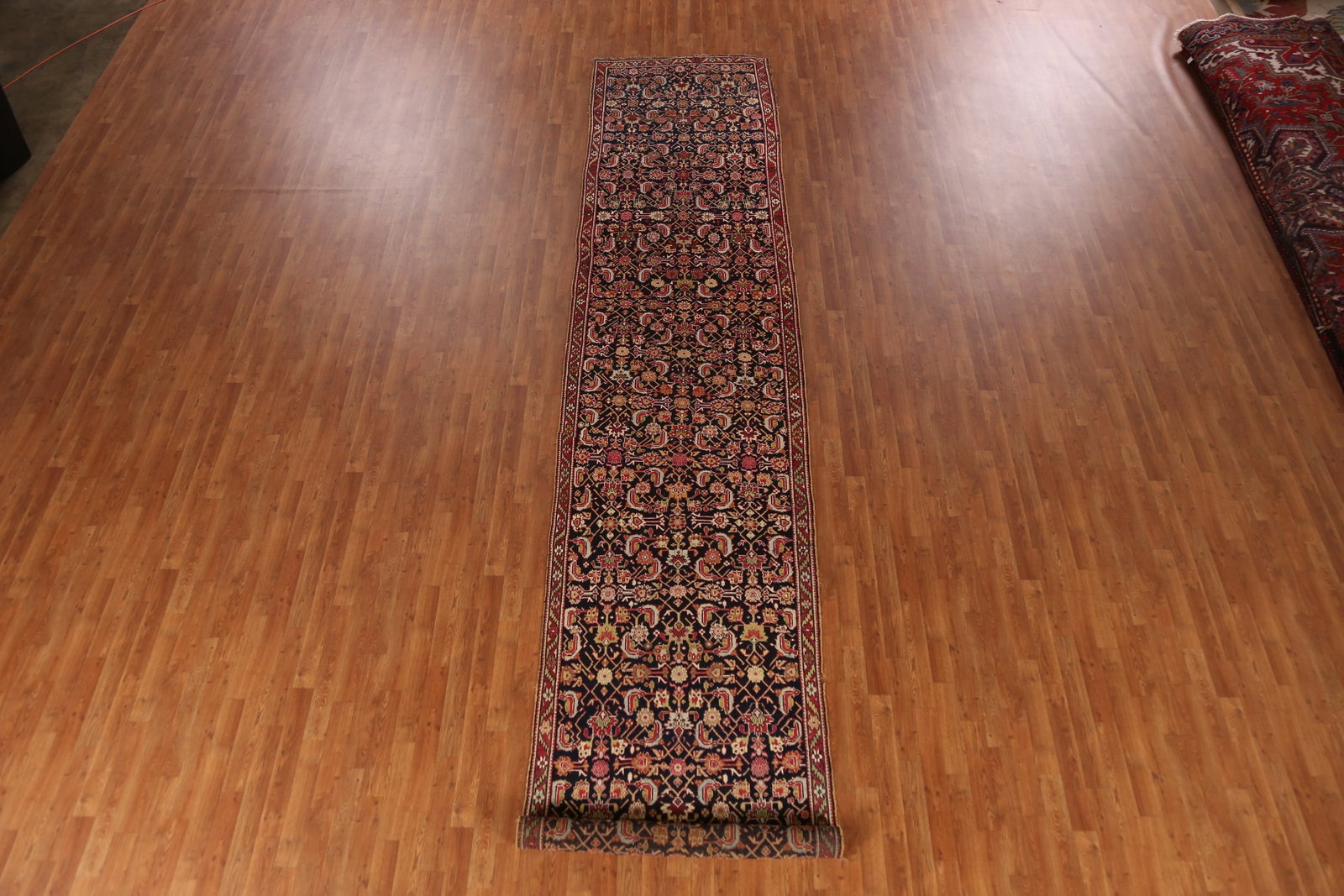 Pre-1900 Vegetable Dye Karabagh Persian Runner Rug 4x20 - 3