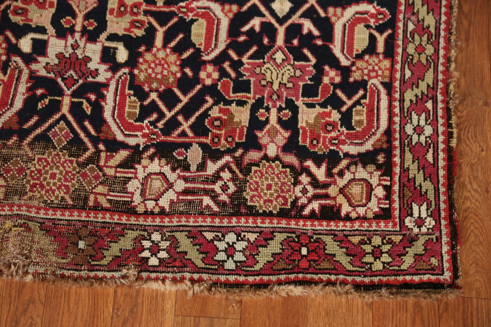 Pre-1900 Vegetable Dye Karabagh Persian Runner Rug 4x20 - 6