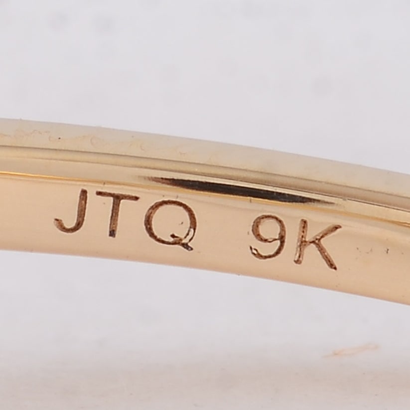 2.92 Ct Round Sapphire 9K Gold Ring - 5