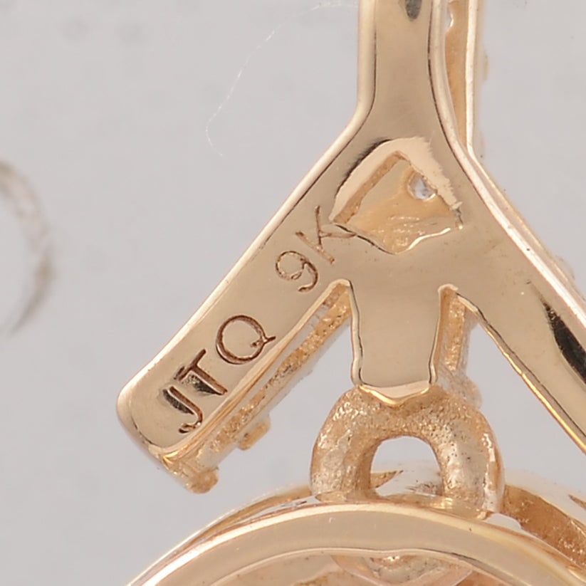 3.66 Ct Oval Morganite 9K Gold Pendant - 5