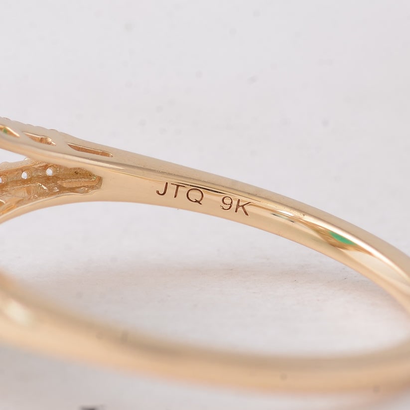 1.50 Ct Oval Emerald 9K Gold Ring - 5